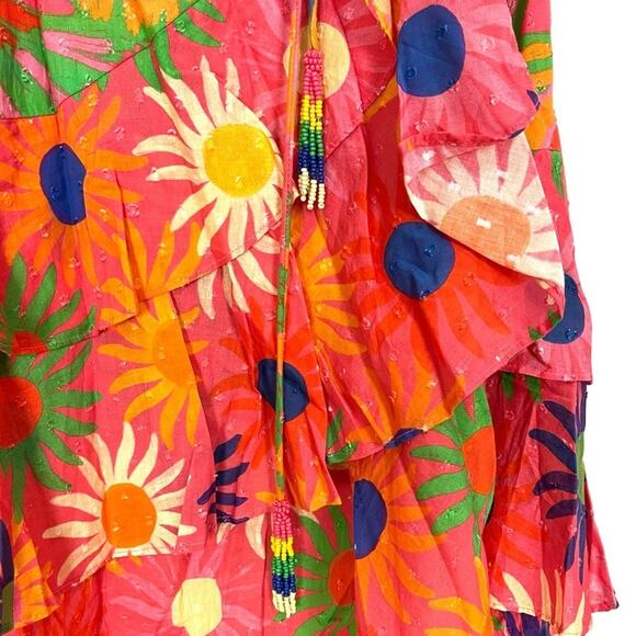 Farm Rio Macaw Ruffled Wrap Dress - Picture 8 of 14